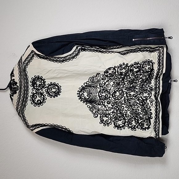 Free People Boho Embroidered Coat Jacket - Picture 8 of 8